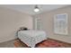 Bedroom with carpet, window blinds, and ceiling fan at 102 Twilight Overlook, Canton, GA 30114