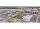 Aerial perspective of a thriving mixed-use community at 6949 Melody Dr, Buford, GA 30518