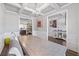 Spacious dining room with hardwood floors and coffered ceiling at 1747 Castleberry Ln, Buford, GA 30518