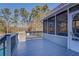 Spacious deck overlooking backyard and in-ground pool at 1103 Etowah Valley Ln, Woodstock, GA 30189