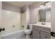 Clean bathroom, featuring a bathtub and vanity at 3090 Karen Ne Ln, Marietta, GA 30062