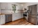 Kitchen with stainless steel appliances and butcher block countertops at 3090 Karen Ne Ln, Marietta, GA 30062