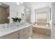 Elegant bathroom with double vanity, soaking tub, and separate shower at 372 16Th Nw St, Atlanta, GA 30363