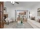 Bright living room with hardwood floors and fireplace at 372 16Th Nw St, Atlanta, GA 30363