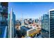 Modern city skyline view from a balcony at 855 Peachtree Ne St # 2412, Atlanta, GA 30308