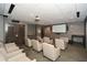 Community theater room with comfortable seating and a large projection screen at 855 Peachtree Ne St # 2412, Atlanta, GA 30308