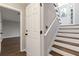 View of the stairway and entryway at 934 Bay Ridge Dr, Lawrenceville, GA 30045