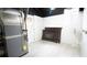 Unfinished basement with white walls and light wood-look floor; HVAC unit visible at 4001 Red Oak Dr, Atlanta, GA 30340