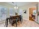 Kitchen island with seating for four, perfect for casual dining at 3301 Hackmatack Nw Dr, Kennesaw, GA 30152