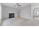 Living room with fireplace and neutral wall colors at 722 Sedgwick Dr, Jonesboro, GA 30238