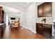 This kitchen offers a breakfast bar, ample counter space, and modern appliances at 264 Creek View Pl, Canton, GA 30114