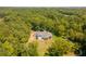 Aerial view of a luxurious house nestled in a lush forest setting at 772 Old Lathemtown And 776 Rd, Canton, GA 30115