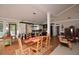 Eat-in kitchen with an island, hardwood floors, and access to a deck at 772 Old Lathemtown And 776 Rd, Canton, GA 30115