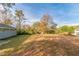 Spacious backyard with some trees and a shed at 1347 Peggy Nw Ln, Conyers, GA 30012