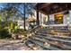 Stone steps leading to a backyard patio at 2290 Loring Oak Nw Pl, Marietta, GA 30064