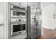 Stainless steel wall oven, microwave and refrigerator at 185 Hollis St, Fayetteville, GA 30215