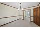 Bright dining room with wood trim and chandelier at 5509 Rodney Ln, Stone Mountain, GA 30087