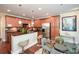 Eat-in kitchen featuring an island and stainless steel appliances at 4754 Ivy Ridge Se Dr # 1, Atlanta, GA 30339