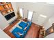 High-ceiling living room with hardwood floors and sectional sofa at 4754 Ivy Ridge Se Dr # 1, Atlanta, GA 30339