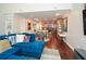 Open concept living room with a view of the kitchen and dining area at 4754 Ivy Ridge Se Dr # 1, Atlanta, GA 30339