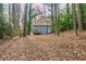 Home exterior with deck in a wooded backyard setting at 3930 Wedgefield Cir, Decatur, GA 30035