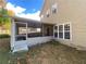 Screened-in back porch with outdoor furniture and landscaping at 2419 Centennial Hill Way Nw Nw Way, Acworth, GA 30102