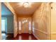 Home entryway with stained glass front door and hardwood floors at 750 Mount Vernon Hwy, Atlanta, GA 30327