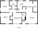 Floor plan of the home, showcasing the layout of bedrooms, bathrooms, kitchen, and living spaces at 453 Utoy Sw Cir, Atlanta, GA 30331