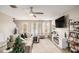 Cozy living room with a large sectional sofa, fireplace, and entertainment center at 2137 Belmont Cir, Conyers, GA 30012