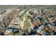 An aerial view of the golf course surrounded by residential homes at 3229 Carmichael Pl, Duluth, GA 30097