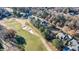Aerial view of luxury homes lining a golf course at 3229 Carmichael Pl, Duluth, GA 30097