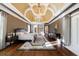 Spacious main bedroom with vaulted ceilings, a chandelier, and hardwood floors at 3229 Carmichael Pl, Duluth, GA 30097