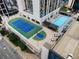 High-rise building with tennis court and pool at , Atlanta, GA 30309