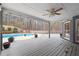 Spacious deck overlooks the backyard pool and wooded area at 38 Timberlost Trl, Suwanee, GA 30024