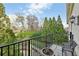 Private balcony with scenic views and seating for two at 1 Brookhaven Ne Dr # 301, Atlanta, GA 30319