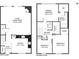 Floor plan showing layout of rooms on both floors at 2230 Whitestone Pl, Alpharetta, GA 30005