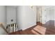 Hallway with wood-look flooring leading to bedrooms at 716 Connally Se St, Atlanta, GA 30315