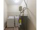 Laundry room with washer, dryer, and water heater at 1852 Shamrock Dr, Decatur, GA 30032