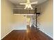 Living room features a loft and spiral staircase at 1153 Village Main St, Stone Mountain, GA 30088