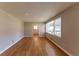 Hardwood floors and neutral walls in living room at 3457 Springlake Dr, Decatur, GA 30032