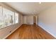 Hardwood floors and neutral walls in spacious living room at 3457 Springlake Dr, Decatur, GA 30032