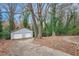 Detached two-car garage with paved driveway at 2625 Crestdale Se Cir, Atlanta, GA 30316