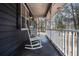 Relaxing front porch with two white rocking chairs at 155 Meadowbrook Dr, Mcdonough, GA 30253