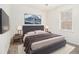 Main bedroom with wood-look floors, a TV, and stylish decor at 155 Meadowbrook Dr, Mcdonough, GA 30253