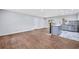Modern kitchen with gray cabinets, marble counters, and stainless steel appliances at 1933 Glen Echo Dr, Decatur, GA 30032