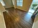 Spacious living area with wood-look floors at 2030 Shamrock Dr, Decatur, GA 30032