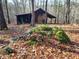 A small shed next to mossy rock in wooded setting at 1447 Upper Sweetwater Se Trl, White, GA 30184