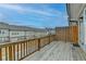 Spacious wooden deck with wooden railing and a view at 2689 Richmond Row, Suwanee, GA 30024
