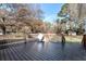 Spacious backyard deck with wooden planks at 4251 Hamilton Mill Rd, Buford, GA 30519
