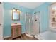Modern bathroom with a large shower and soaking tub at 4251 Hamilton Mill Rd, Buford, GA 30519
